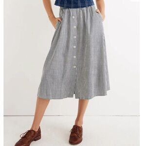 Madewell - Palisade Button Front Midi skirt